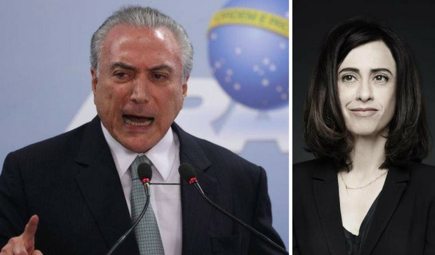 Michel Temer e Fernanda Torres