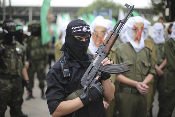 Militante islâmico do Hamas, Israel, Palestina, Oriente Médio