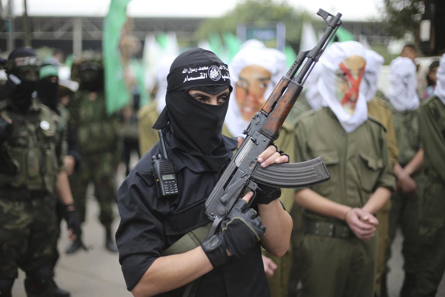 Militante islâmico do Hamas, Israel, Palestina, Oriente Médio