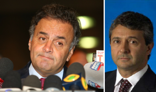 Fred (Frederico Pacheco) e Aécio Neves