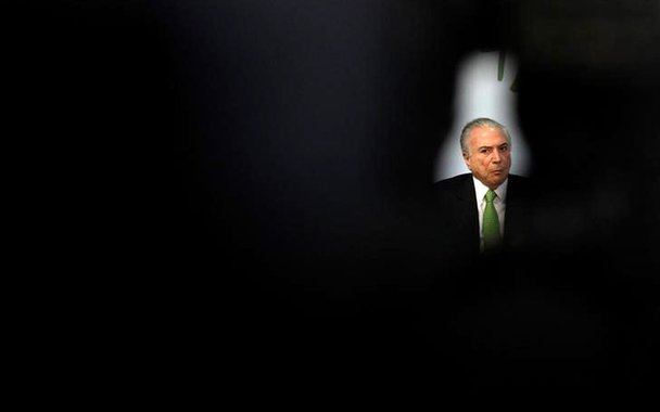 Presidente Michel Temer durante cerimônia no Palácio do Planalto, em Brasília. 5/06/2017 REUTERS/Ueslei Marcelino