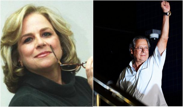 Hildegard Angel e José Dirceu