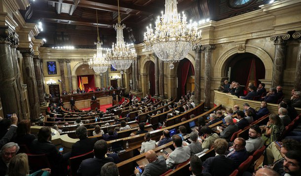 Visão geral do Parlamento regional da Catalunha, em Barcelona 10/10/2017 REUTERS/Albert Gea