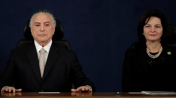 Presidente Michel Temer e nova procuradora-geral da República, Raquel Dodge 18/09/2017 REUTERS/Ueslei Marcelino