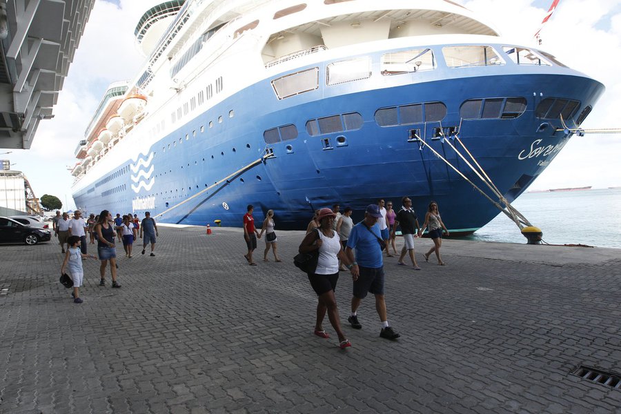 Chegada de Navios com Turistas no Porto de Salvador Foto: El�i Corr�a/GOVBA
