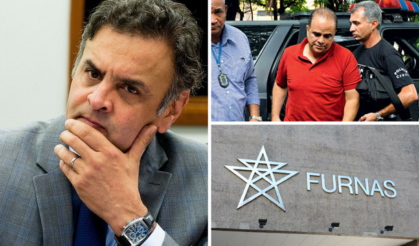 Aécio Neves e Marcos Valério