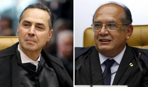 Luis Roberto Barroso e Gilmar Mendes