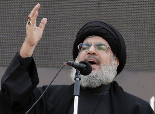 Líder do Hezbollah Sheik Hassan Nasrallah (AP Photo/Bilal Hussein)
