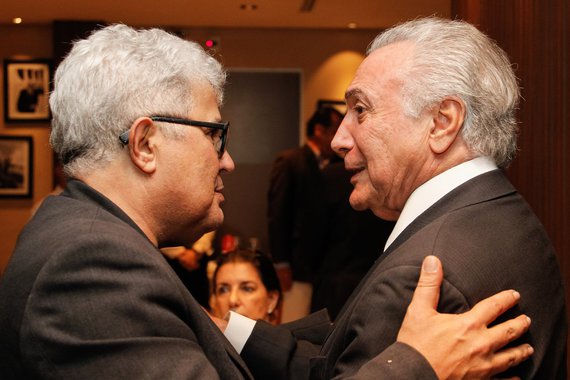 (Brasília, DF - 07/03/2017) Presidente Michel Temer durante o aniversário do jornalista Ricardo Noblat no restaurante Piantella. Foto: Beto Barata/PR