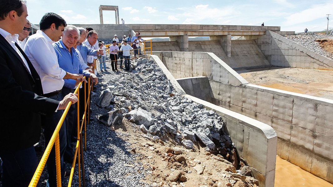 (Sertânia - PE, 10/03/2017) Cerimônia de Abertura da Comporta do Reservatório de Campos.