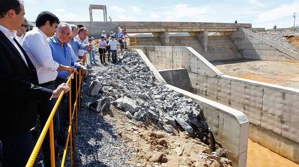 (Sertânia - PE, 10/03/2017) Cerimônia de Abertura da Comporta do Reservatório de Campos.