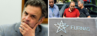 Aécio Neves e Marcos Valério