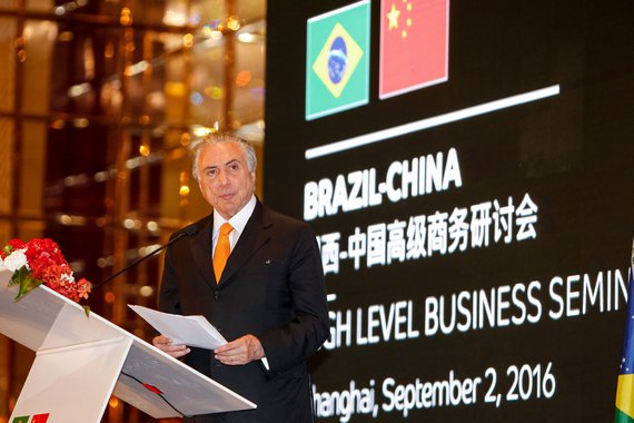 Xangai - China, 02/09/2016. Presidente Michel Temer durante cerimonia de encerramento do Seminário Empresarial de Alto Nível Brasil-China. Foto: Beto Barata/PR