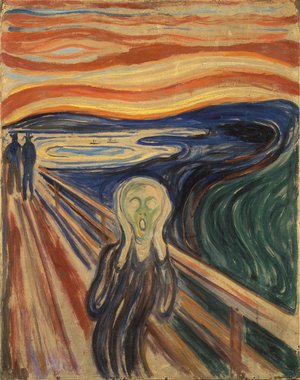 Tela o Grito, de Edvard Munch