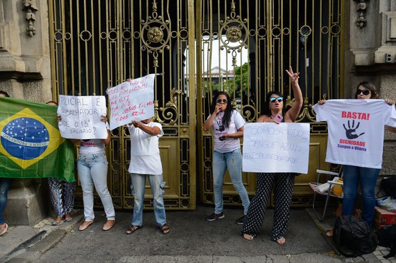 Protesto de Mulheres de Militares no Rio 