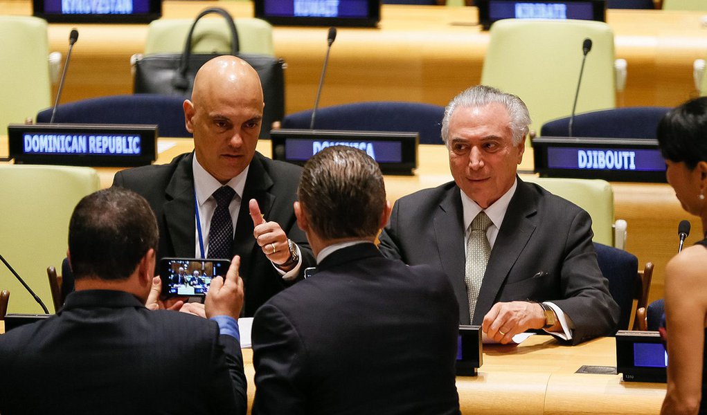 Nova Iorque - EUA, 19/09/2016. Presidente Michel Temer durante sessão Plenária da Reunião de Alto Nível sobre Grandes Movimentos de Refugiados e Migrantes. Foto: Beto Barata/PR
