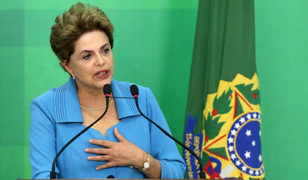 Brasília- DF 18-04-2016 Presidenta, Dilma, durante coletiva no Planalto. Foto Lula Marques/Agência PT