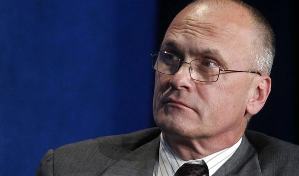 Puzder durante evento em Beverly Hills. 30/4/2012. REUTERS/Fred Prouser