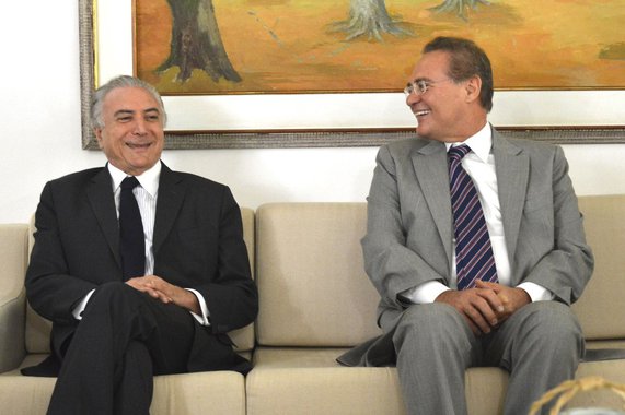 Michel temer e Renan Calheiros