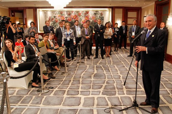 Hangzhou - China, 04/09/2016. Presidente Michel Temer durante coletiva de imprensa. Foto: Beto Barata/PR