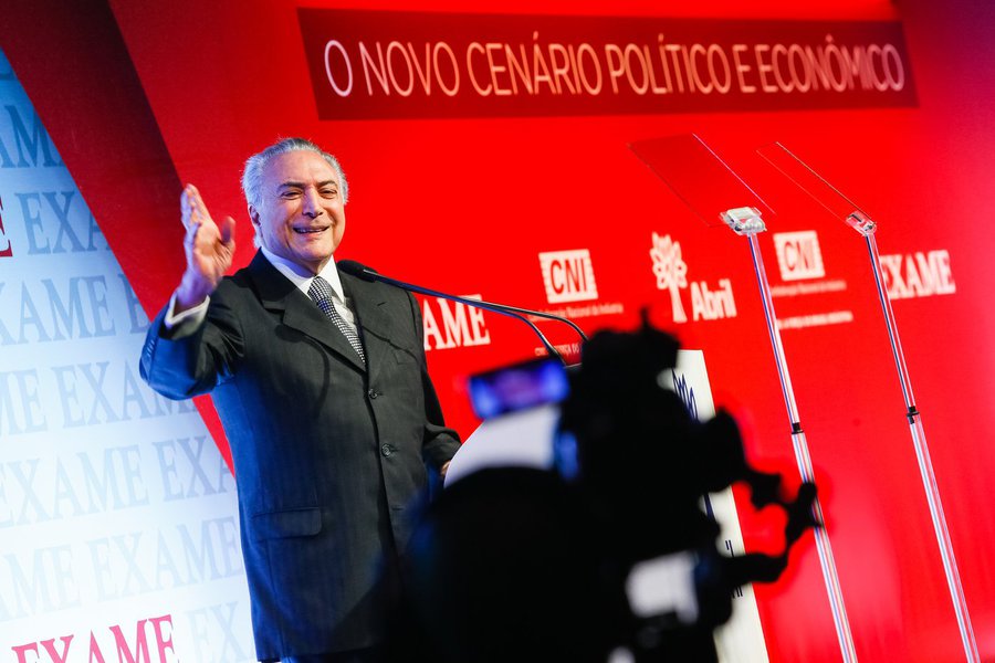 São Paulo - SP, 30/09/2016. Presidente Michel Temer, durante Solenidade de Abertura da 8ª edição do Exame Fórum. Foto: Beto Barata/PR