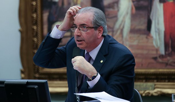 Bras�lia - O deputado Eduardo Cunha come�ou sua defesa na Comiss�o de Constitui��o e Justi�a da C�mara dizendo que o processo de cassa��o contra ele teve motiva��o pol�tica (Fabio Rodrigues Pozzebom/Ag�ncia Brasil)