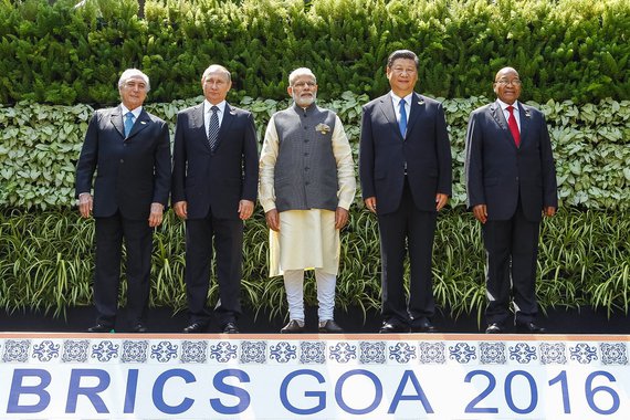 (Goa - Índia, 16/10/2016). Presidente Michel Temer, Presidente Vladimir Putin, Primeiro-Ministro Narendra Modi, Presidente da República Pop