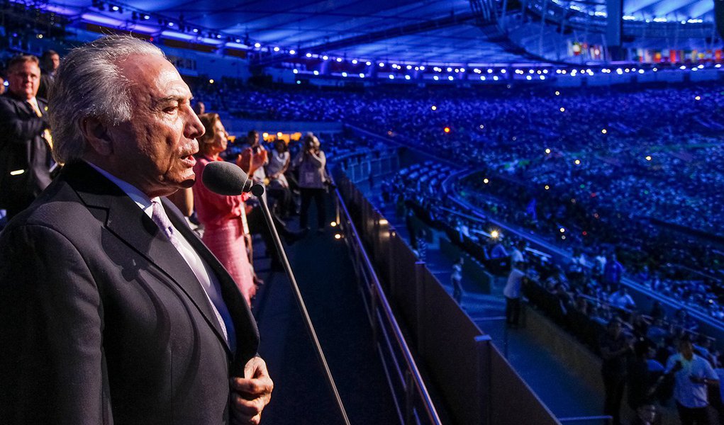 Rio de Janeiro - RJ, 07/09/2016. Presidente Michel Temer e a Primeira-dama Marcela Temer durante cerimônia de abertura dos Jogos Paralímpicos Rio 2016. Foto: Beto Barata/PR