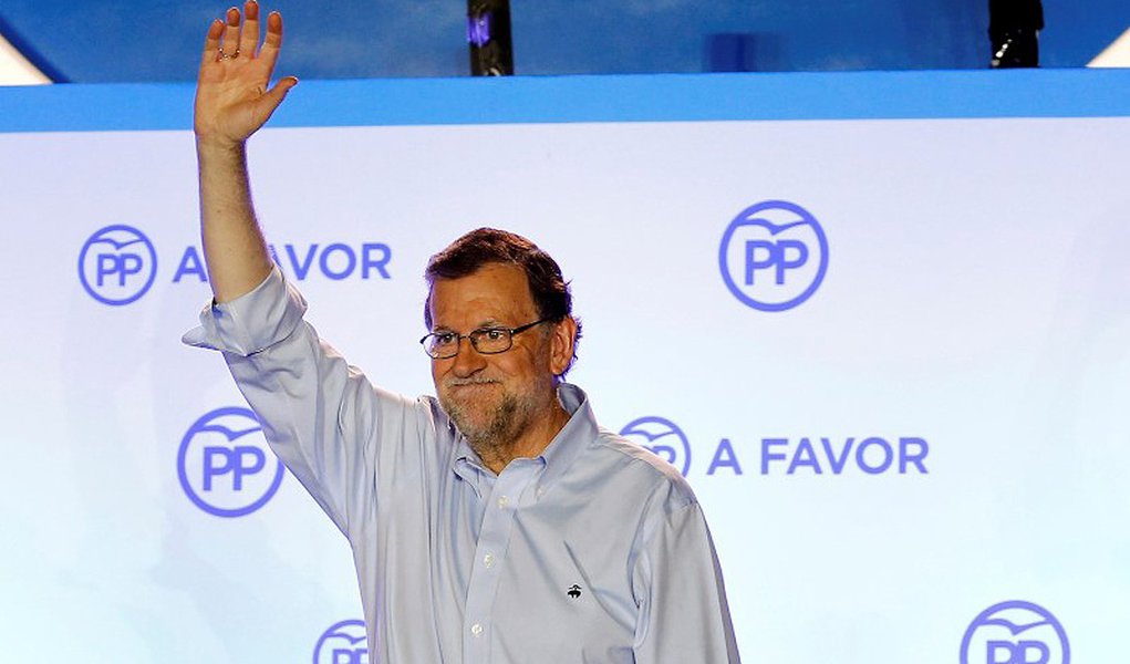 Primeiro-ministro interino da Espanha, Mariano Rajoy, durante evento em Madri. 27/06/2016 REUTERS/Marcelo Del Pozo