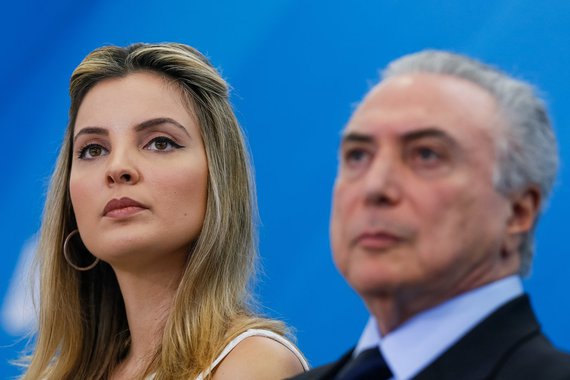 Brasília - DF 05/10/2016. Presidente Michel Temer e a Primeira-dama Marcela Temer durante cerimônia de Lançamento do Programa Criança Feliz. Foto: Beto Barata/PR