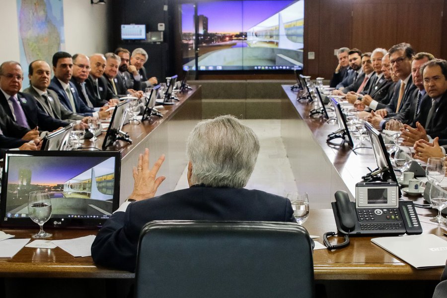 Presidente Michel Temer durante reunião com o Conselho Nacional do Sesi. (Brasília - DF, 13/09/2016) Foto: Carolina Antunes/PR