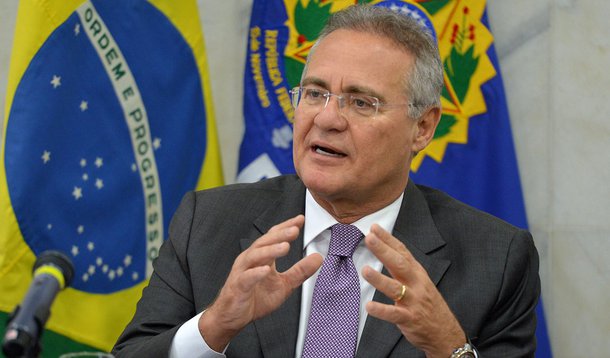 Brasília - Entrevista coletiva do presidente do Senado,Renan Calheiros.(Antônio Cruz/ Agência Brasil)