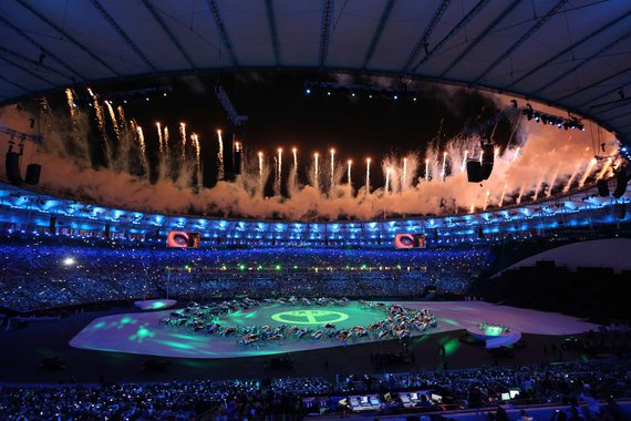 Rio de Janeiro- RJ- Brasil- 05/08/2016- O Prefeito do Rio de Janeiro, Eduardo Paes, durante cerimônia de abertura das Olimpíadas Rio 2016, no estádio do Maracanã. Foto: Beth Santos/ PCRJ