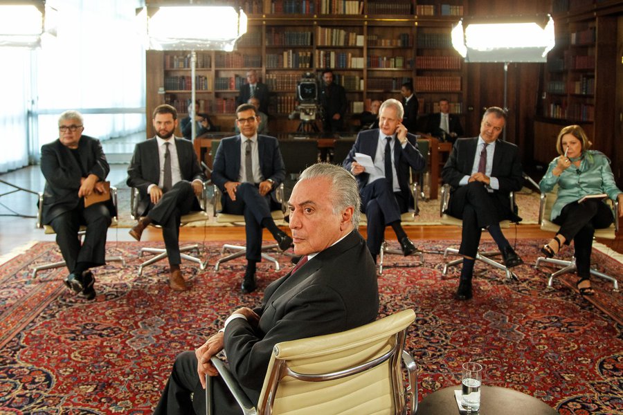 Brasília - DF, 11/11/2016. Presidente Michel Temer durante Gravação pa Rede TV - Roda Viva no Palácio da Alvorada. Foto: Beto Barata/PR