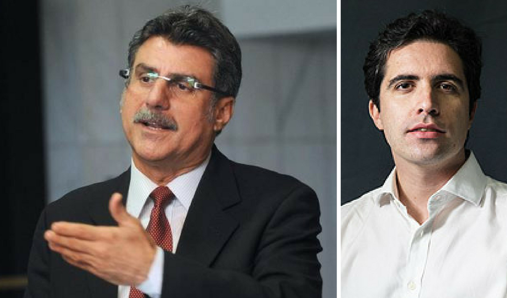 Romero Jucá e Bernardo mello Franco