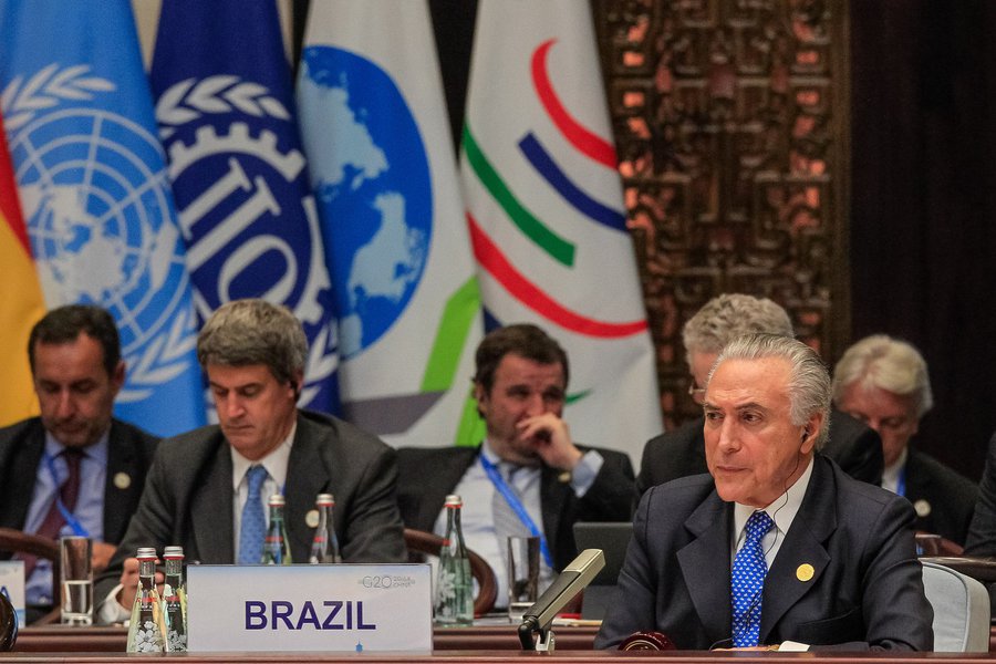 Hangzhou - China, 04/09/2016. Presidente Michel Temer durante a primeira Sessão de trabalho da Cúpula do G20. Foto: Clauber Cleber Caetano