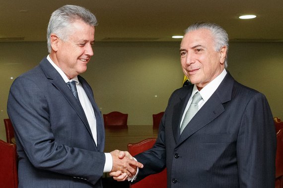 Brasília - DF, 16/06/2016. Presidente em Exercício Michel Temer recebe Rodrigo Rollemberg, governador do Distrito Federal. Foto: Marcos Corrêa/PR