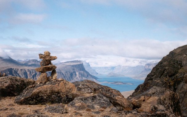 O território Nunavut, no extremo norte do Canadá. 