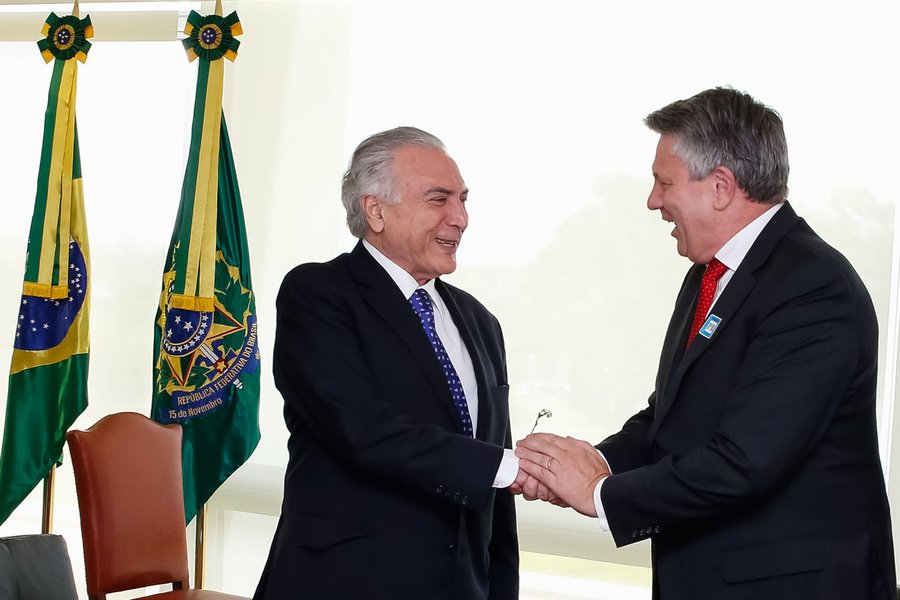 Brasília - DF 27/09/2016. Presidente Michel Temer durante encontro com Ben Van Beurden - CEO da Royal Dutch Shell Foto: Carolina AntunesPR