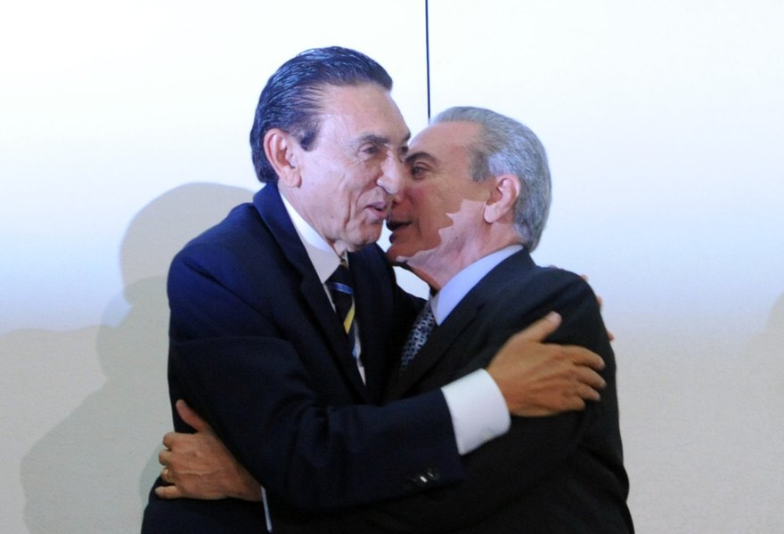 Michel Temer e Edison Lobão 