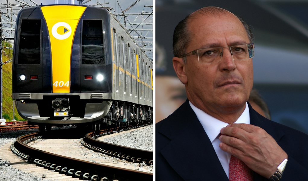 Geraldo Alckmin e metro linha 4