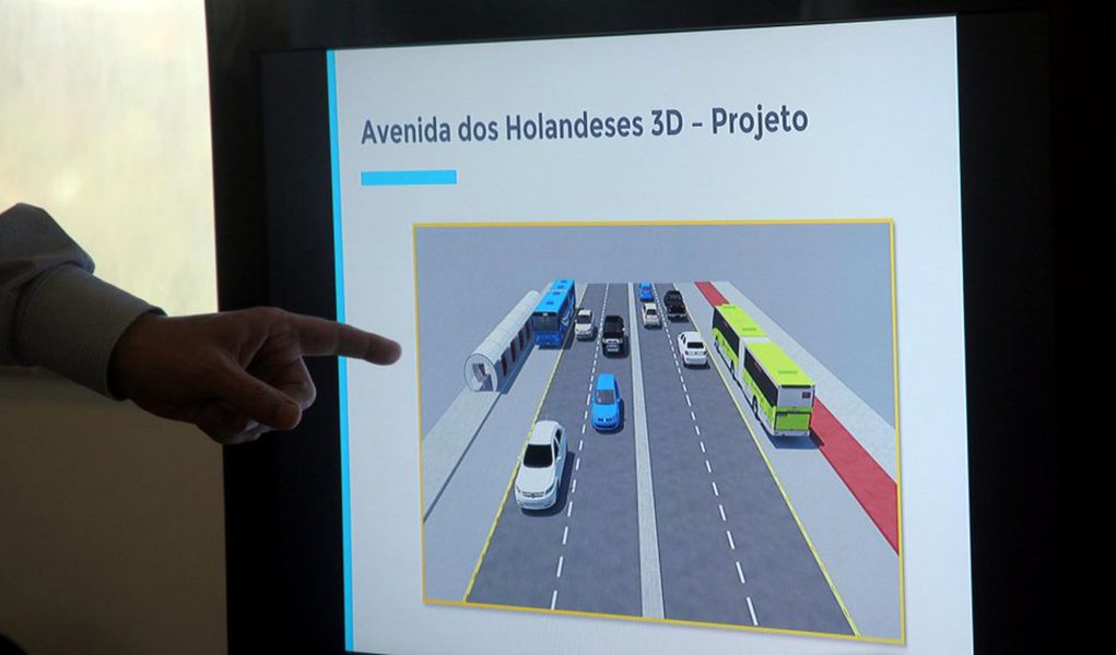 Funcionamento do BRT inclui reestruturação das Avenidas dos Holandeses e Litorânea. Foto: Handson Chagas/Secap