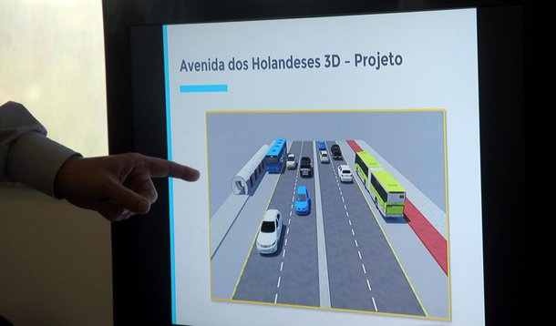 Funcionamento do BRT inclui reestruturação das Avenidas dos Holandeses e Litorânea. Foto: Handson Chagas/Secap