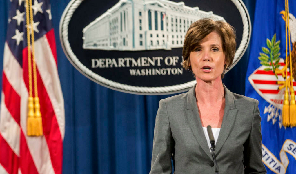 Sally Yater, secretária de Justiça demitida por Trump