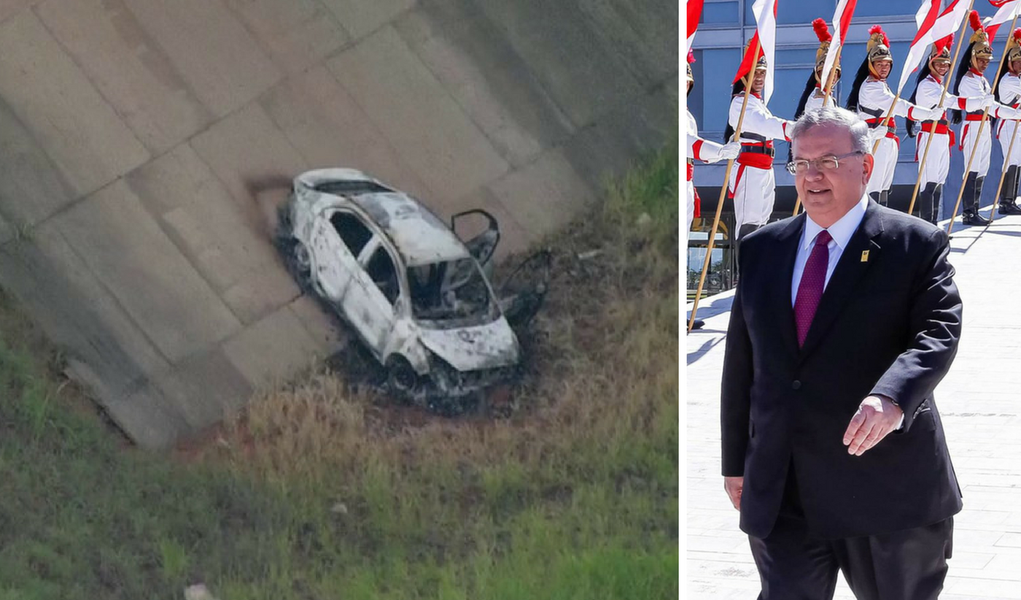 embaixador grego carro carbonizado