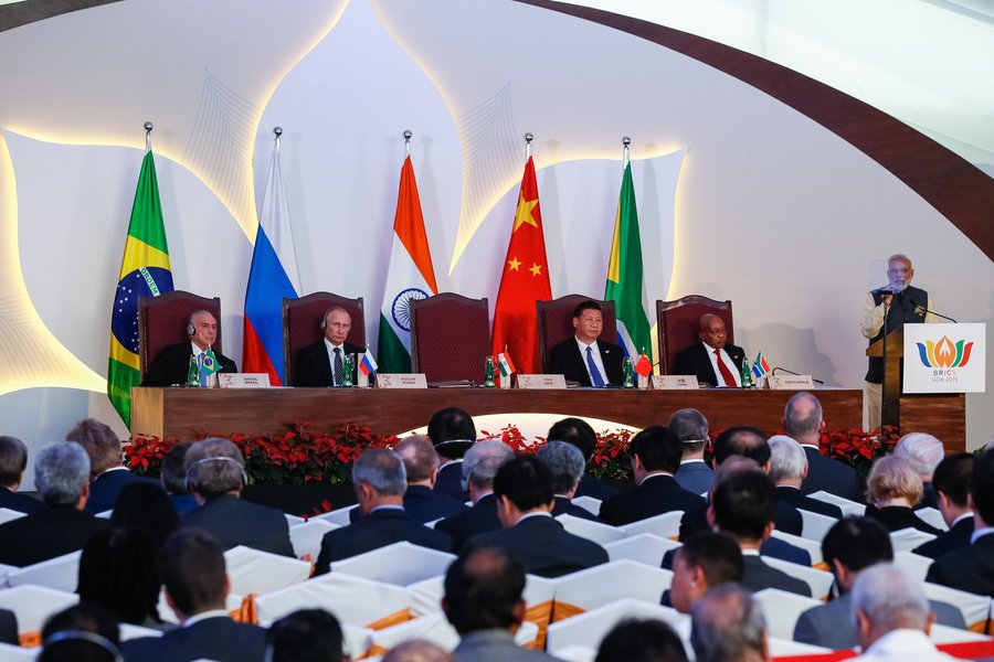 Presidente Michel Temer, durante sessão Plenária dos Chefes de Estado e de Governo do BRICS. (Goa - Índia, 16/10/2016). Foto: Beto Barata/PR