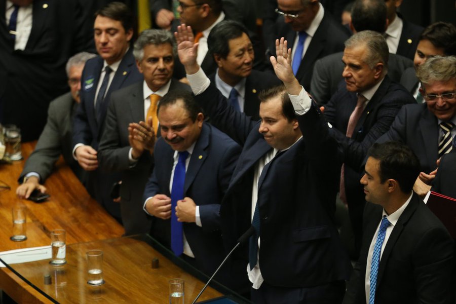 Brasília - O deputado Rodrigo Maia (DEM-RJ) foi eleito presidente da Câmara dos Deputados, com 285 votos. (Fabio Rodrigues Pozzebom/Agência Brasil) (Foto: José Reinaldo Carvalho) Brasília - O deputado Rodrigo Maia (DEM-RJ) foi eleito presidente da Câmara dos Deputados, com 285 votos. (Fabio Rodrigues Pozzebom/Agência Brasil)