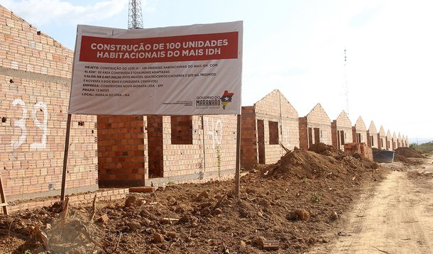 Obras do programa 'Minha Casa Meu Maranhão' estão em ritimo acelerado. Fotos/NaelReis