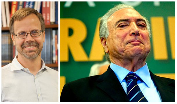 Alex Main e Michel Temer