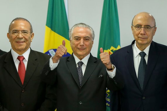 Eliseu Padilha, Michel Temer e Henrique Meirelles